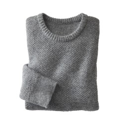 Schurwolle Pullover Langarm...